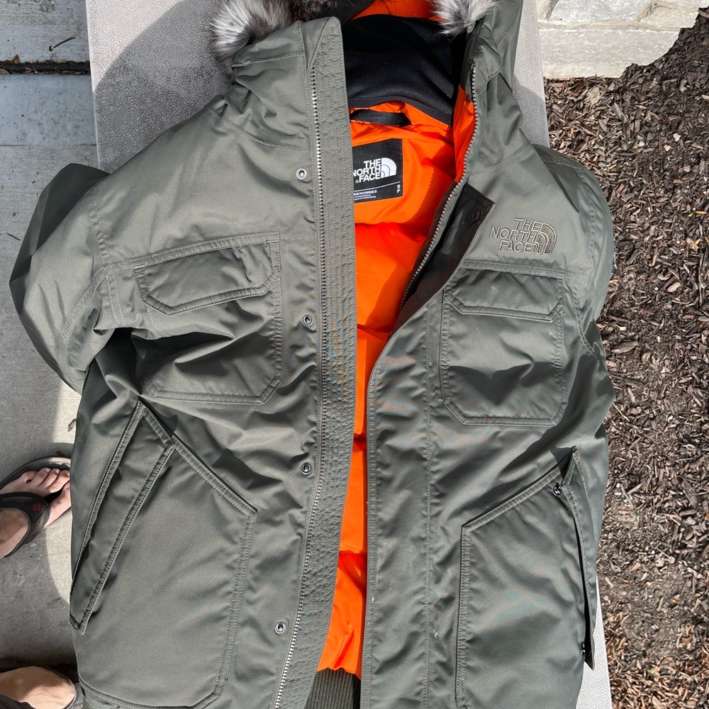 North Face hooded puff jacket